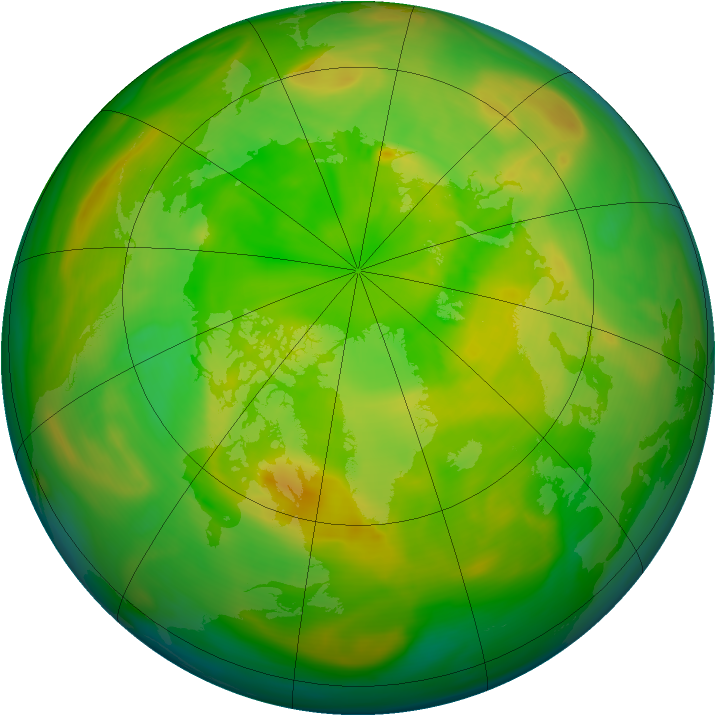 Arctic ozone map for 02 June 2005